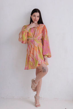 Платье оригинального кроя с драпировкой по лифу - Martichelli фото 2