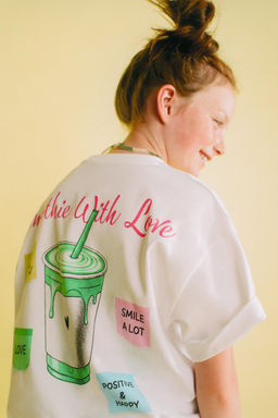 CAMISETA ESTAMPADO / Blanco