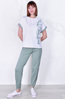 Арт. 2357 Костюм с брюками женский 44-52 (5 шт) Цвет:верх- кэмел, низ- кэмел - Калинка фото 36