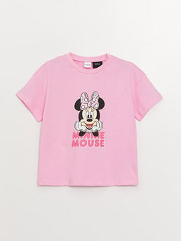Bisiklet Yaka Minnie Mouse Bask?l? K?sa Kollu K?z ?ocuk ?ortlu Pijama Tak?m? - Waikiki фото 2