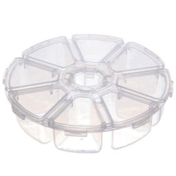 Цена за 10 шт. Органайзер для хранения мелочей, 8 ячеек "ИДЕЯДОМА", прозрачный, 10,5*3см (наклейка Селфи)