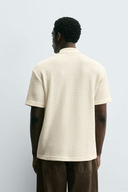 TEXTURED POLO SHIRT - Zara фото 3