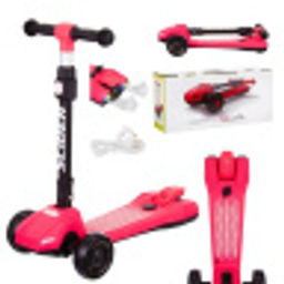 Самокат четырехколесный складной с паром