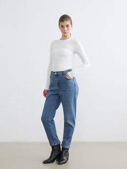 Mom Fit Kad?n Jean Pantolon