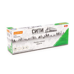 Сити, автомобиль бортовой с манипулятором и прицепом инерционный (со светом и звуком) (зелёный) (в коробке) - Полесье фото 7