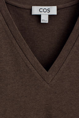 CAMISETA DE ALGOD?N CON CUELLO DE PICO - H&m фото 4