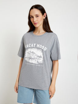 10200510070 Футболка жен. Pathos серый меланж - Concept club фото 2