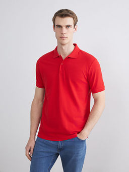 Polo Yaka K?sa Kollu Pike Erkek Ti??rt