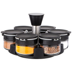 НАБОР ЕМКОСТЕЙ ДЛЯ СПЕЦИЙ 6ШТ 85МЛ НА ПОДСТАВКЕ AGNESS  фото 5