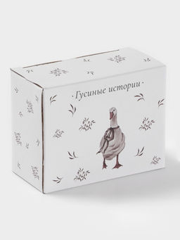 Салфетница Доляна «Гуси», доломит, 9.5×4.3×7 см, белая