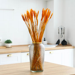 Сухой колос пшеницы, набор 50 шт., жёлтый