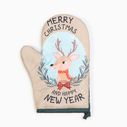 Набор подарочный Доляна Merry Xmas: варежка-прихватка, лопатка силикон  фото 5