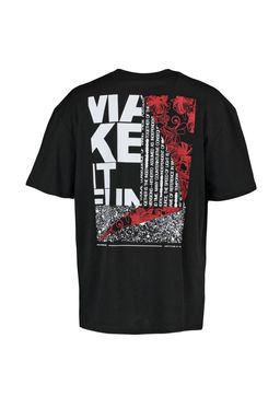 TRENDYOL MAN Siyah Oversize/Genis Kesim K?sa Kol Yaz? Bask?l? %100 Pamuklu T-Shirt TMNSS21TS1064 - Trendyolmilla фото 6
