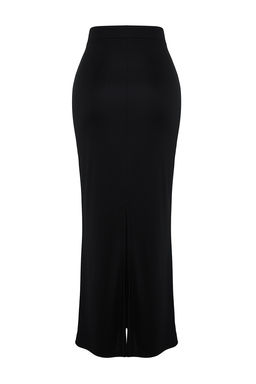 TRENDYOLMILLA Siyah Maxi Yuksek Bel Esnek Orme Etek TWOSS23ET00372  фото 8