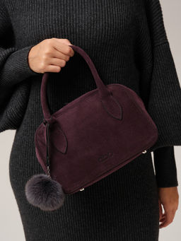 Замшевая сумка Polly DBR 31348 сливовый