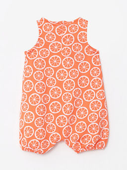 Bisiklet Yaka Bask?l? Pamuklu K?z Bebek Tulum - Waikiki фото 2