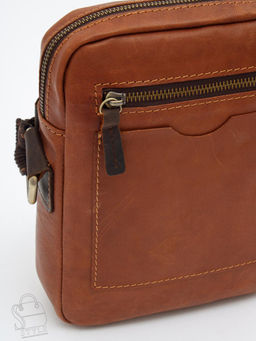 Сумка мужская кожаная 4181-2G brown Tough Ryder