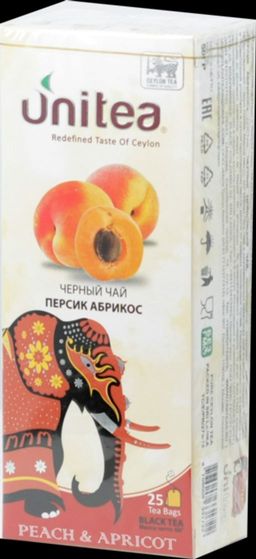UNITEA. Peach&Abricot карт.пачка, 25 пак. ШРИ-ЛАНКА