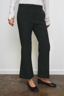 PANTAL?N CROPPED FLARE ZW COLLECTION / Gris oscuro - Zara фото 2