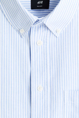 Camisa Oxford de manga corta Relaxed Fit - H&m фото 10