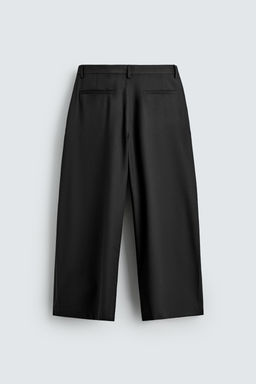 PANTAL?N RELAXED FIT PLIEGUES TRAJE / Negro