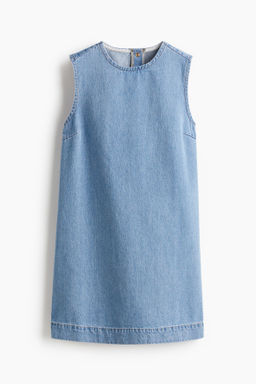 Vestido denim recto