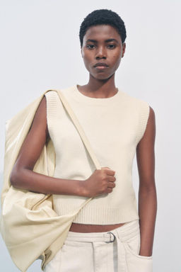 PLAIN KNIT VEST - Zara фото 2