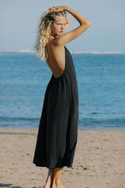 VESTIDO HALTER FLUIDO / Negro - Zara фото 2