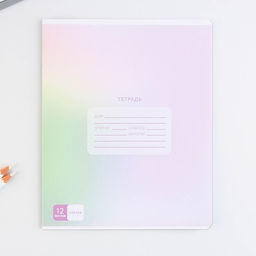 Тетрадь А5, 12 листов на скрепке в клетку Градиент, 5 видов МИКС, белизна 96% . - Artfox study фото 17