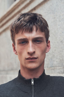 Jersey de punto fino con media cremallera Slim Fit - H&m фото 4