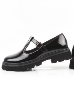 06-DLG02-2 BLACK Туфли женские (натуральная кожа)