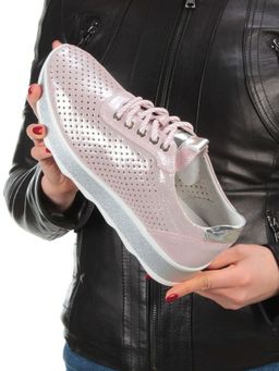 05-EDT60282-20B100M PINK Кроссовки женские (натуральная замша) - No name фото 2