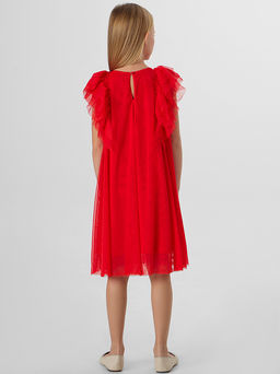 Нарядное платье для девочек красное - Mark formelle фото 2