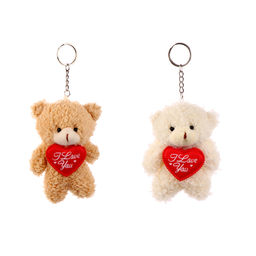 Мягкая игрушка Мишутка с сердцем на брелоке, 11 см, цвет МИКС - Simaland фото 4