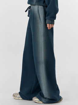 Брюки женские зеленые с декоративными потертостями - Mark formelle фото 2