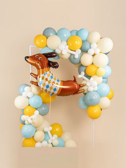 Воздушный шар фольгированный 42" «Такса в свитере»