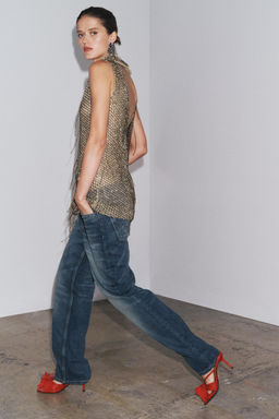 FRINGED HIGH-HEEL SANDALS - Zara фото 11