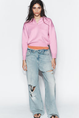 POLO PUNTO BOLSILLO / Rosa pastel