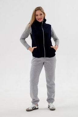 Жилет женский из велюра синий макс - Амадэль фото 21