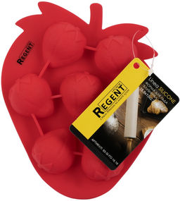 Форма для льда Клубничка 15.8х13х2.3 см Linea Silicone арт.93-SI-FO-16.16 (REGENT)