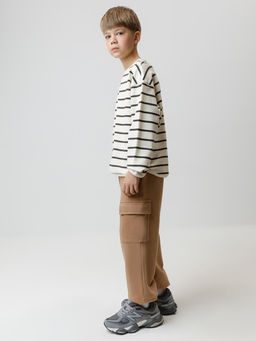 КР 400854/коричневый 1038 к586 брюки для мал