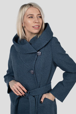 Пальто женское демисезонное (пояс) - El podio фото 6