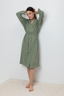 Халат Very Neat Е 50014/24 нефритовый женский хлопок  фото 4