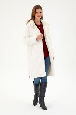 Женское кремовое пальто - U.s. polo assn фото 4