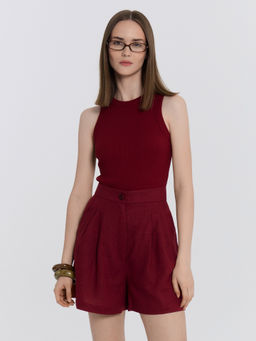 Шорты женские бордовые - Mark formelle фото 5