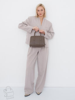 Сумка женская кожаная 8007-2S camel Velina Fabbiano-Safenta