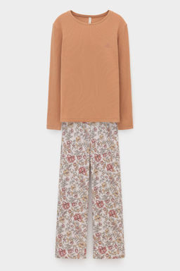 Е 20173/миндальное печенье,античные цветы пижама жен - Very neat фото 2