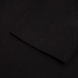 Футболка однотонная женская MINAKU SLIM FIT: чёрная, размер 42