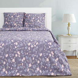 Постельное белье Этель дуэт Сумрачный сад 143х215см-2шт,220х240см,70х70см-2шт.  фото 3