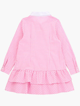 Платье в клетку UD 6117 розовый - Mini maxi фото 7